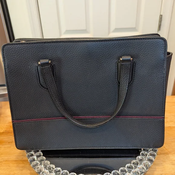 Kate Spade Reese Floral Leather Satchel NWOT - Picture 4 of 16